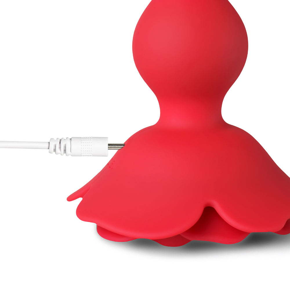 Bloomgasm Rose Twirl Vibrating & Rotating Anal Beads