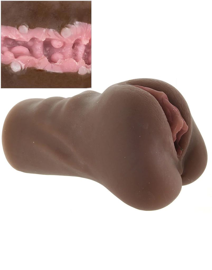 Stroke It Anatomical Pussy Stroker in Brown