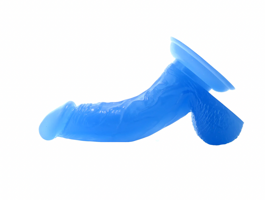 Glow Dicks 7 Inch Light Show Dildo in Blue