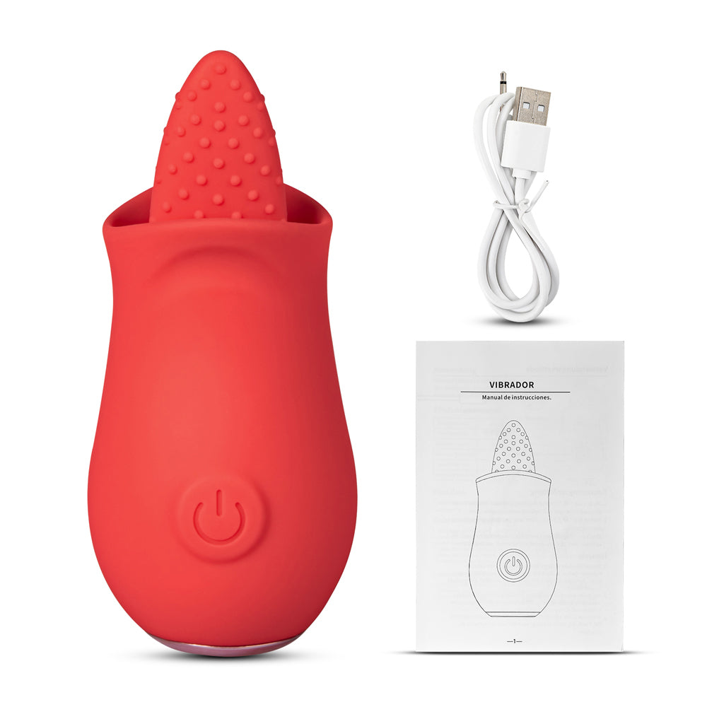 Flower Shape Massager with Tongue